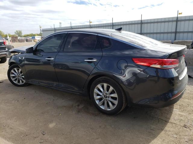 5XXGU4L37HG144963 - 2017 KIA OPTIMA EX GRAY photo 2