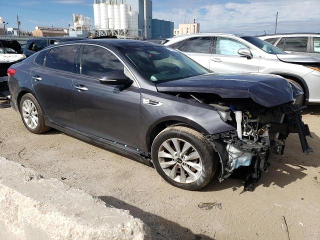 5XXGU4L37HG144963 - 2017 KIA OPTIMA EX GRAY photo 4