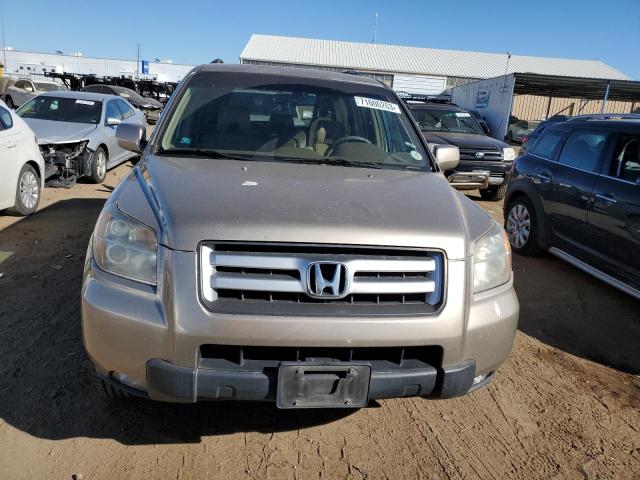 2HKYF18547H528855 - 2007 HONDA PILOT EXL BROWN photo 5