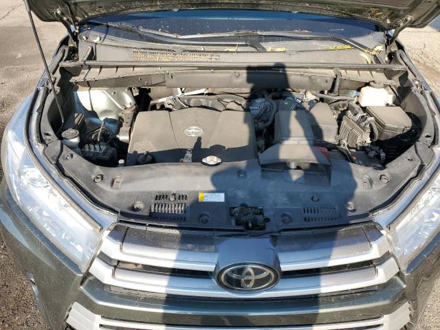 5TDJZRFH8KS724725 - 2019 TOYOTA HIGHLANDER SE 绿色 照片 12