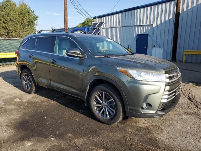 5TDJZRFH8KS724725 - 2019 TOYOTA HIGHLANDER SE 绿色 照片 4
