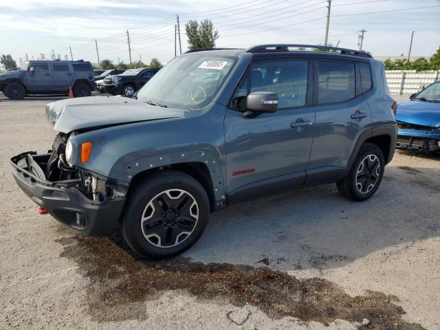 ZACCJBCTXFPC04951 - 2015 JEEP RENEGADE TRAILHAWK GRAY photo 1