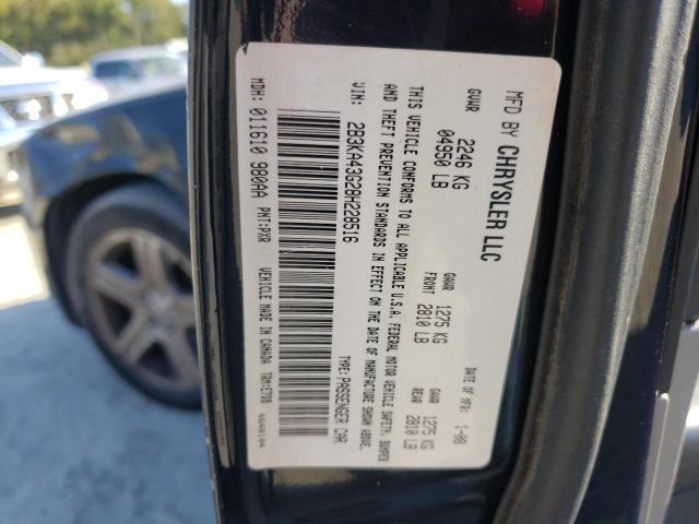 2B3KA43G28H228516 - 2008 DODGE CHARGER BLACK photo 12