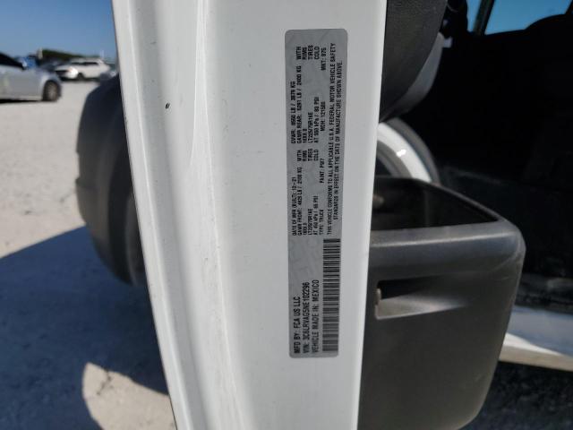 3C6LRVAG5NE102296 - 2022 RAM PROMASTER 1500 STANDARD WHITE photo 12