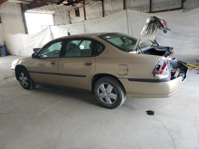 2G1WF52E649256291 - 2004 CHEVROLET IMPALA Dorado foto 2