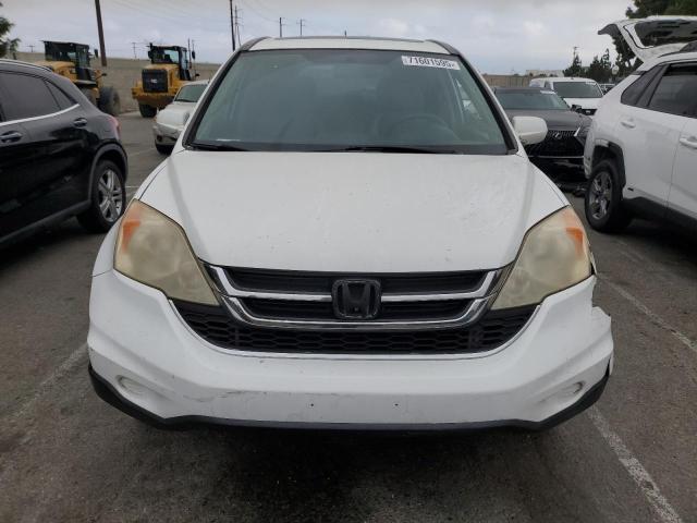 JHLRE3H77AC006988 - 2010 HONDA CR-V EXL WHITE photo 5