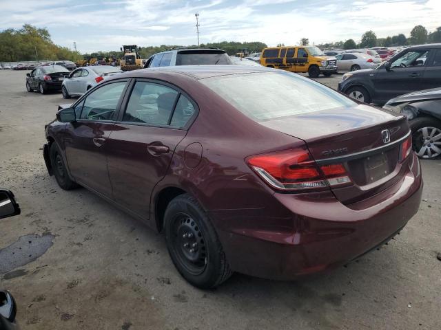 19XFB2F52FE233719 - 2015 HONDA CIVIC LX MAROON photo 2