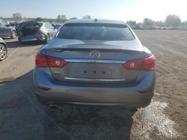 JN1BV7AR0FM405134 - 2015 INFINITI Q50 BASE GRAY photo 6
