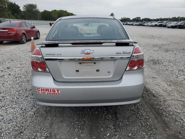 KL1TD56648B204561 - 2008 CHEVROLET AVEO BASE SILVER photo 6
