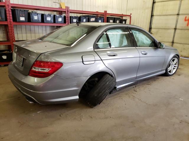 WDDGF8BB4CA707049 - 2012 MERCEDES-BENZ C 300 4MATIC GRAY photo 3