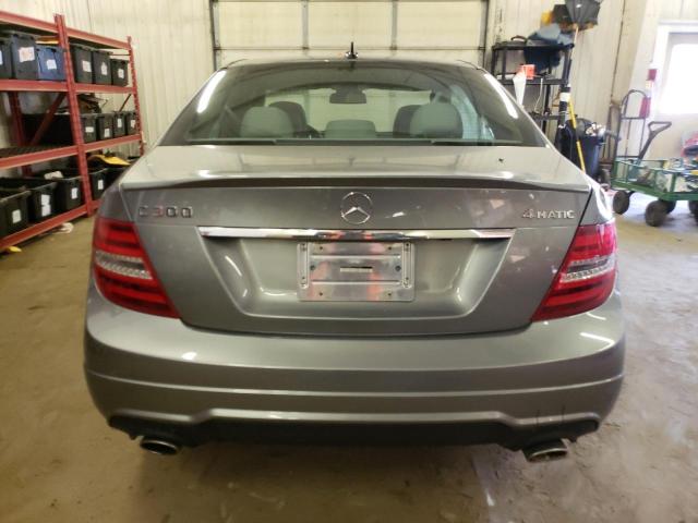 WDDGF8BB4CA707049 - 2012 MERCEDES-BENZ C 300 4MATIC GRAY photo 6