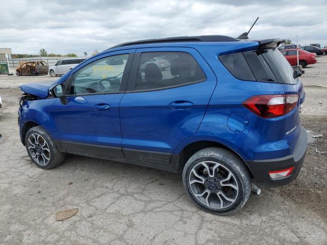 MAJ6S3JL3LC324986 - 2020 FORD ECOSPORT SES BLUE photo 2