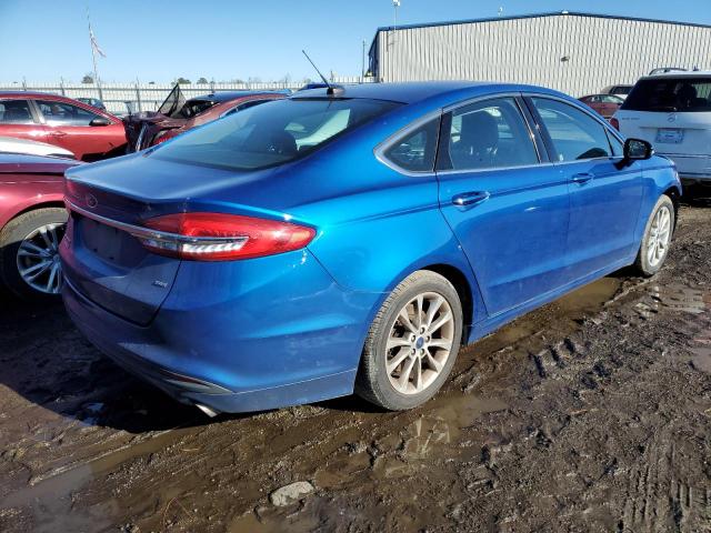 3FA6P0PU6HR160898 - 2017 FORD FUSION SE PHEV BLUE photo 3