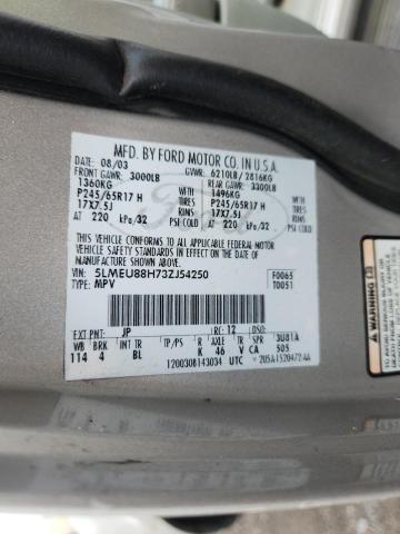 5LMEU88H73ZJ54250 - 2003 LINCOLN AVIATOR SILVER photo 13