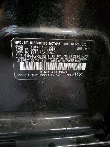 ML32FUFJ5PHF04673 - 2023 MITSUBISHI MIRAGE G4 ES 黑色 照片 13