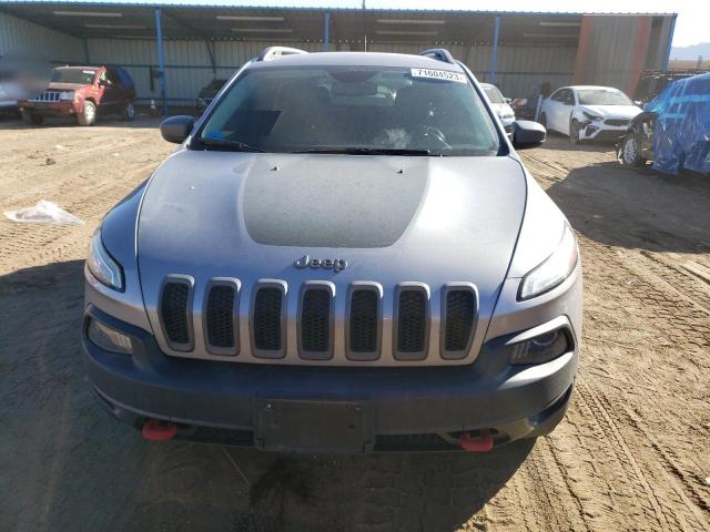 1C4PJMBB6EW156243 - 2014 JEEP CHEROKEE TRAILHAWK SILVER photo 5