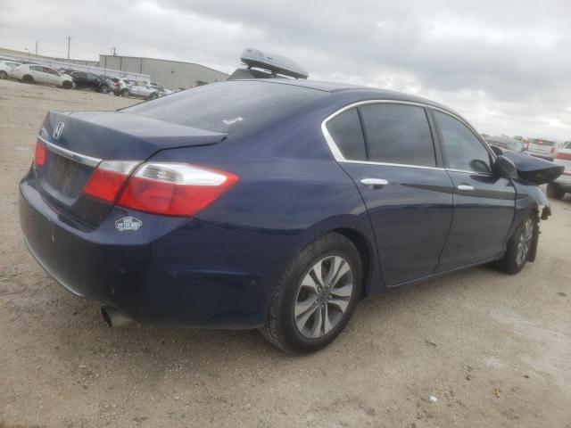 1HGCR2F34EA075528 - 2014 HONDA ACCORD LX BLUE photo 3