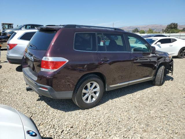 5TDZK3EH8CS054651 - 2012 TOYOTA HIGHLANDER BASE Фиолетовый фото 3