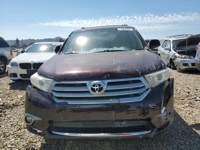 5TDZK3EH8CS054651 - 2012 TOYOTA HIGHLANDER BASE Фиолетовый фото 5
