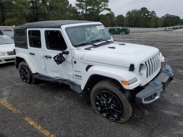 1C4JJXP60NW276090 - 2022 JEEP WRANGLER U SAHARA 4XE WHITE photo 4