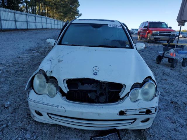 WDBRF92H77F921585 - 2007 MERCEDES-BENZ C 280 4MATIC WHITE photo 5