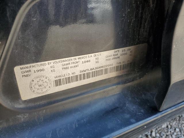 3VWTL8AJ6AM622060 - 2010 VOLKSWAGEN JETTA TDI შავი ფოტო 13