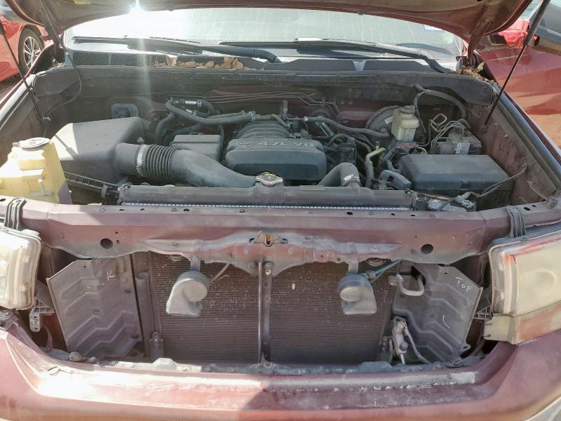 5TBRT54177S450419 - 2007 TOYOTA TUNDRA DOUBLE CAB SR5 RED photo 11