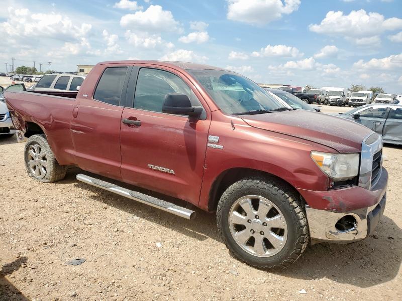 5TBRT54177S450419 - 2007 TOYOTA TUNDRA DOUBLE CAB SR5 RED photo 4