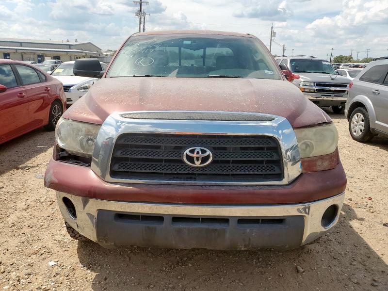 5TBRT54177S450419 - 2007 TOYOTA TUNDRA DOUBLE CAB SR5 RED photo 5