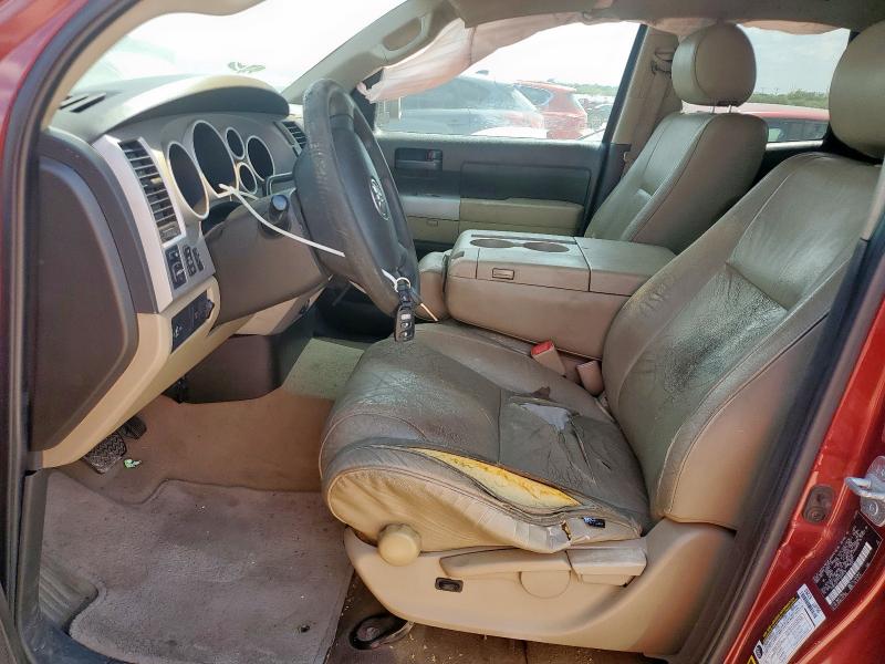 5TBRT54177S450419 - 2007 TOYOTA TUNDRA DOUBLE CAB SR5 RED photo 7