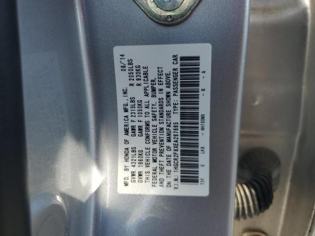 1HGCR2F8XEA297695 - 2014 HONDA ACCORD EXL Srebrny zdjęcie 13