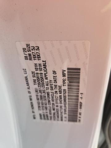 5FNRL6H83MB007639 - 2021 HONDA ODYSSEY TOURING WHITE photo 14