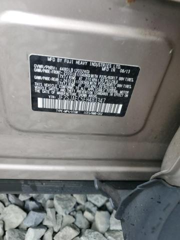 JF2SJAEC5EH483347 - 2014 SUBARU FORESTER 2.5I PREMIUM TAN photo 13