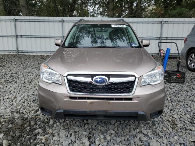JF2SJAEC5EH483347 - 2014 SUBARU FORESTER 2.5I PREMIUM TAN photo 5