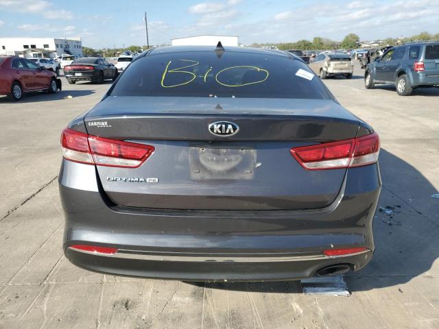 KNAGT4L36G5108202 - 2016 KIA OPTIMA LX GRAY photo 6