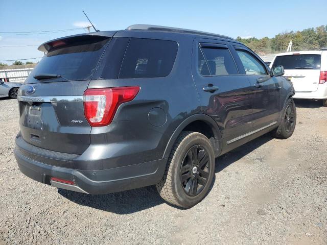1FM5K8D86KGA35680 - 2019 FORD EXPLORER XLT Gris photo 3