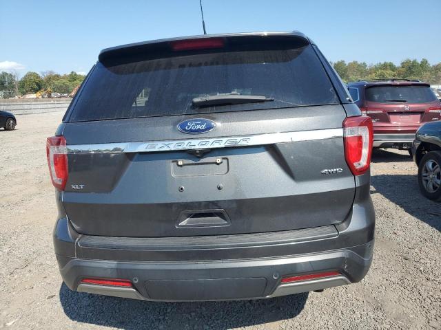 1FM5K8D86KGA35680 - 2019 FORD EXPLORER XLT Gris photo 6