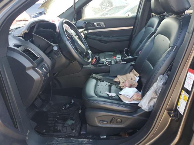 1FM5K8D86KGA35680 - 2019 FORD EXPLORER XLT Gris photo 7