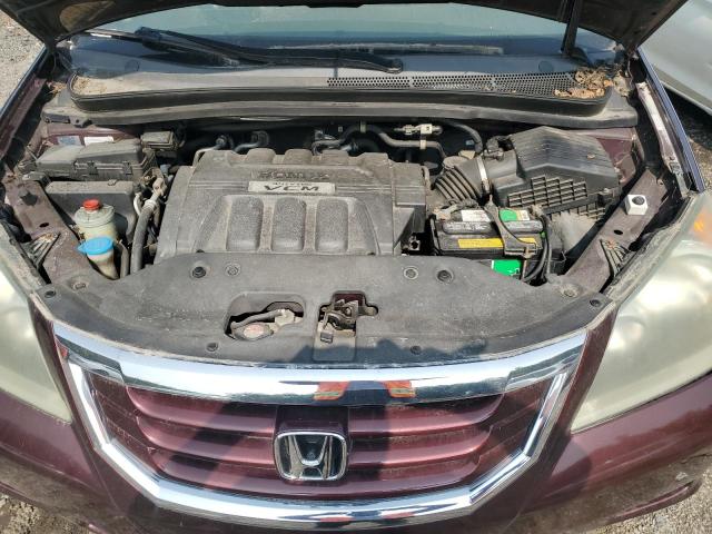 5FNRL38768B016136 - 2008 HONDA ODYSSEY EXL BURGUNDY photo 12