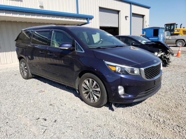 KNDMC5C11J6352335 - 2018 KIA SEDONA EX BLUE photo 4