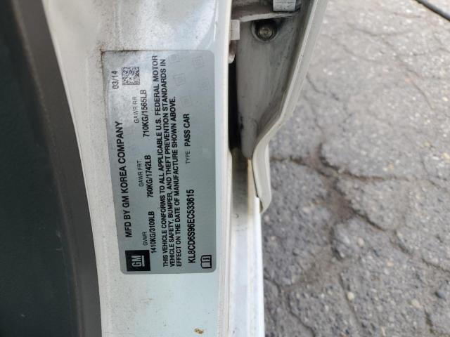 KL8CD6S96EC533615 - 2014 CHEVROLET SPARK 1LT 白色 照片 12