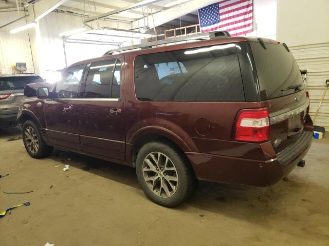 1FMJK1JT1HEA57248 - 2017 FORD EXPEDITION EL XLT BURGUNDY photo 2