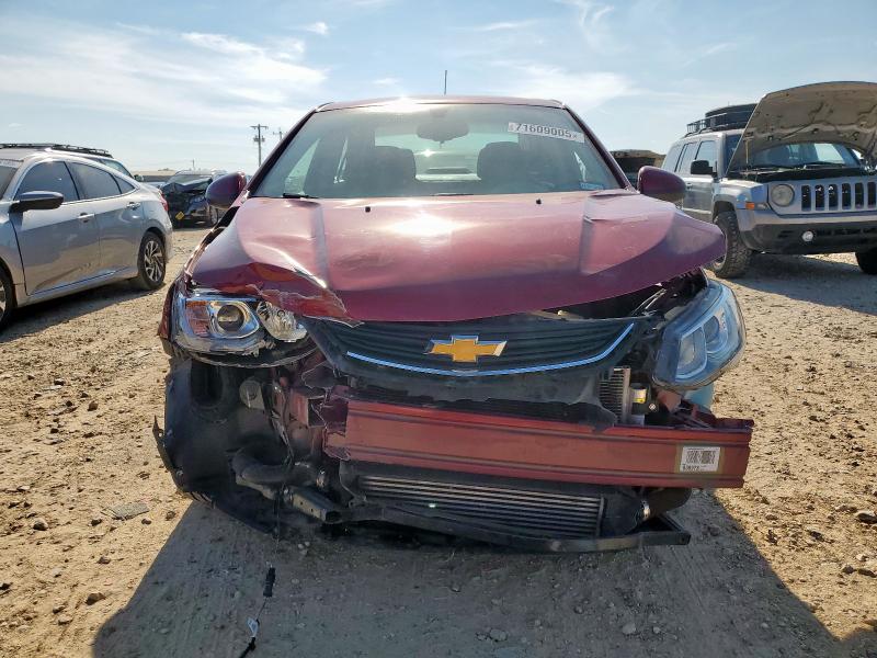 1G1JD5SB1L4107973 - 2020 CHEVROLET SONIC LT RED photo 5