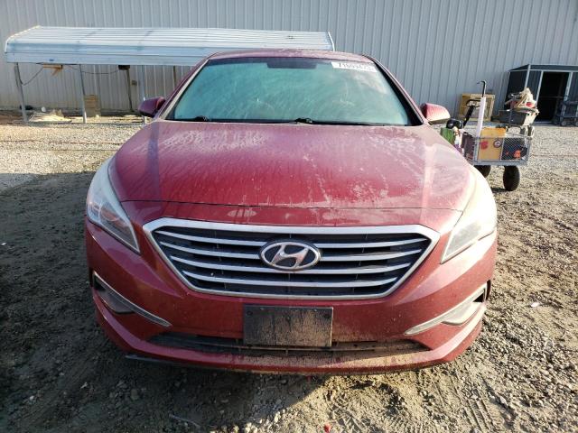 5NPE24AF8FH010331 - 2015 HYUNDAI SONATA SE RED photo 5