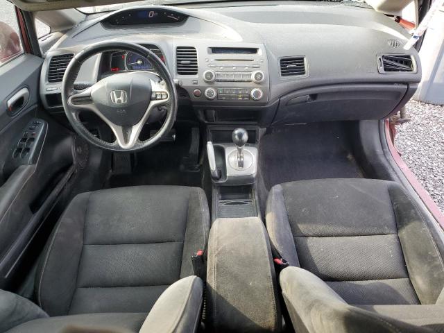 2HGFA16639H004384 - 2009 HONDA CIVIC LX-S RED photo 8