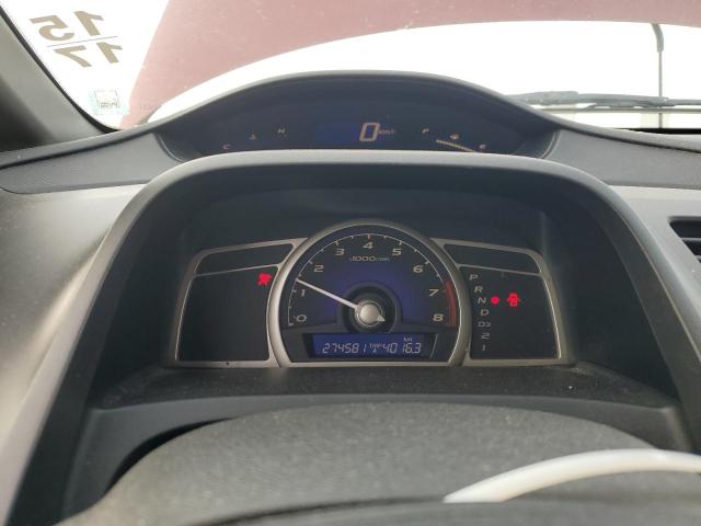 2HGFA16639H004384 - 2009 HONDA CIVIC LX-S RED photo 9