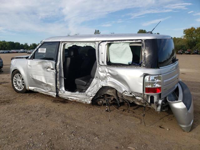 2FMGK5C82FBA19515 - 2015 FORD FLEX SEL SILVER photo 2