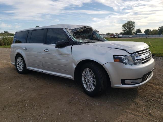 2FMGK5C82FBA19515 - 2015 FORD FLEX SEL SILVER photo 4