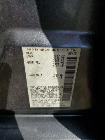 1N4AL3AP5JC298642 - 2018 NISSAN ALTIMA 2.5 ნაცრისფერი ფოტო 12