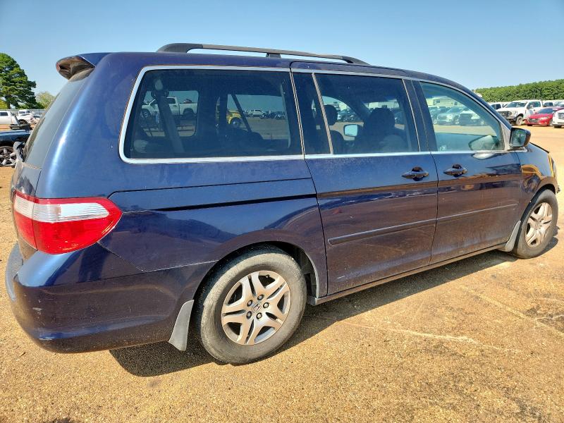 5FNRL38417B031602 - 2007 HONDA ODYSSEY EX BLUE photo 3